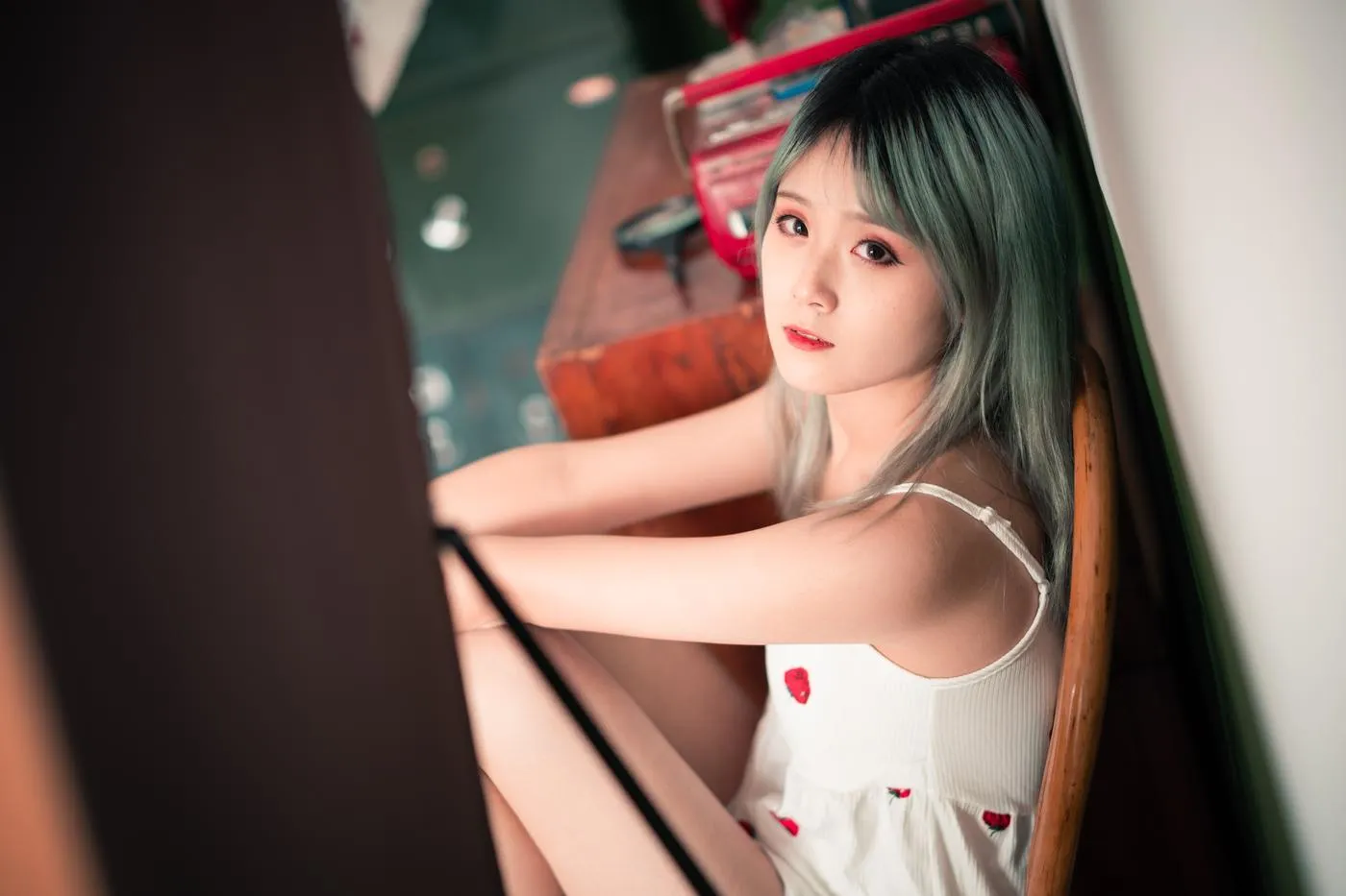 Akisoso秋楚楚 – NO.13 绿色 调色 [17P]插图3